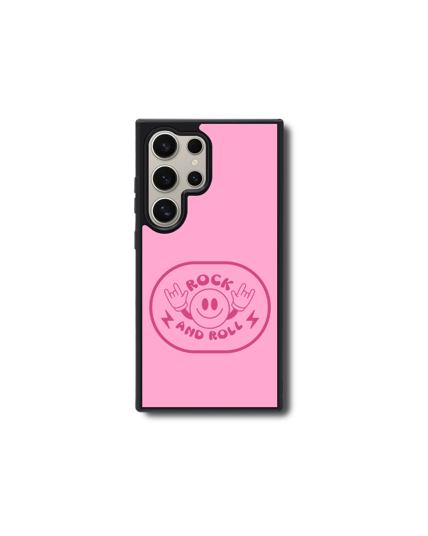Rock and Roll Smiley Face Phone Case